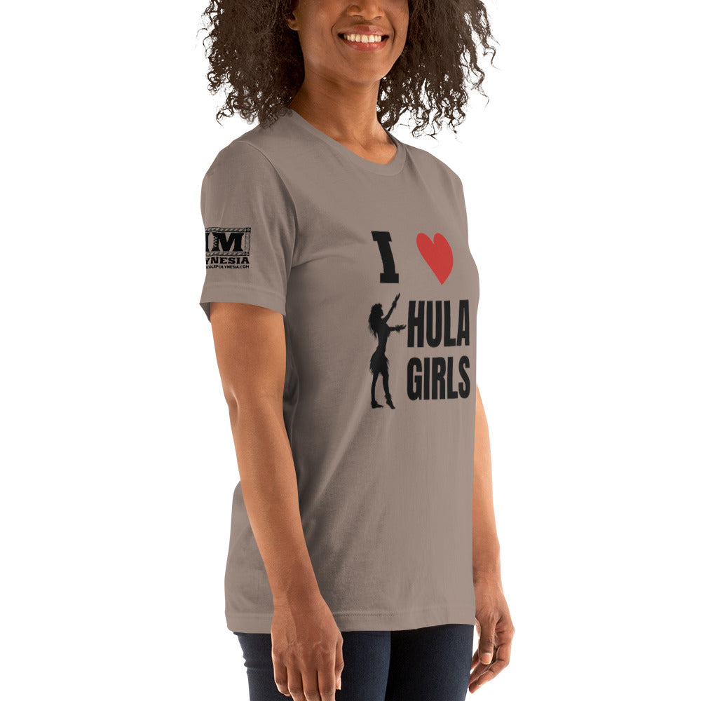 I Love Hula Girls Unisex t-shirt