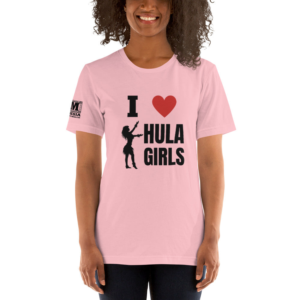I Love Hula Girls Unisex t-shirt