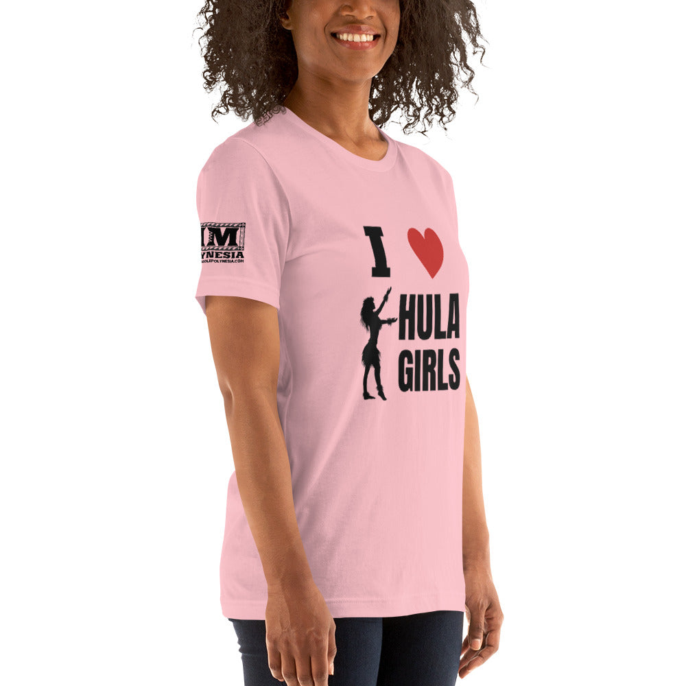 I Love Hula Girls Unisex t-shirt