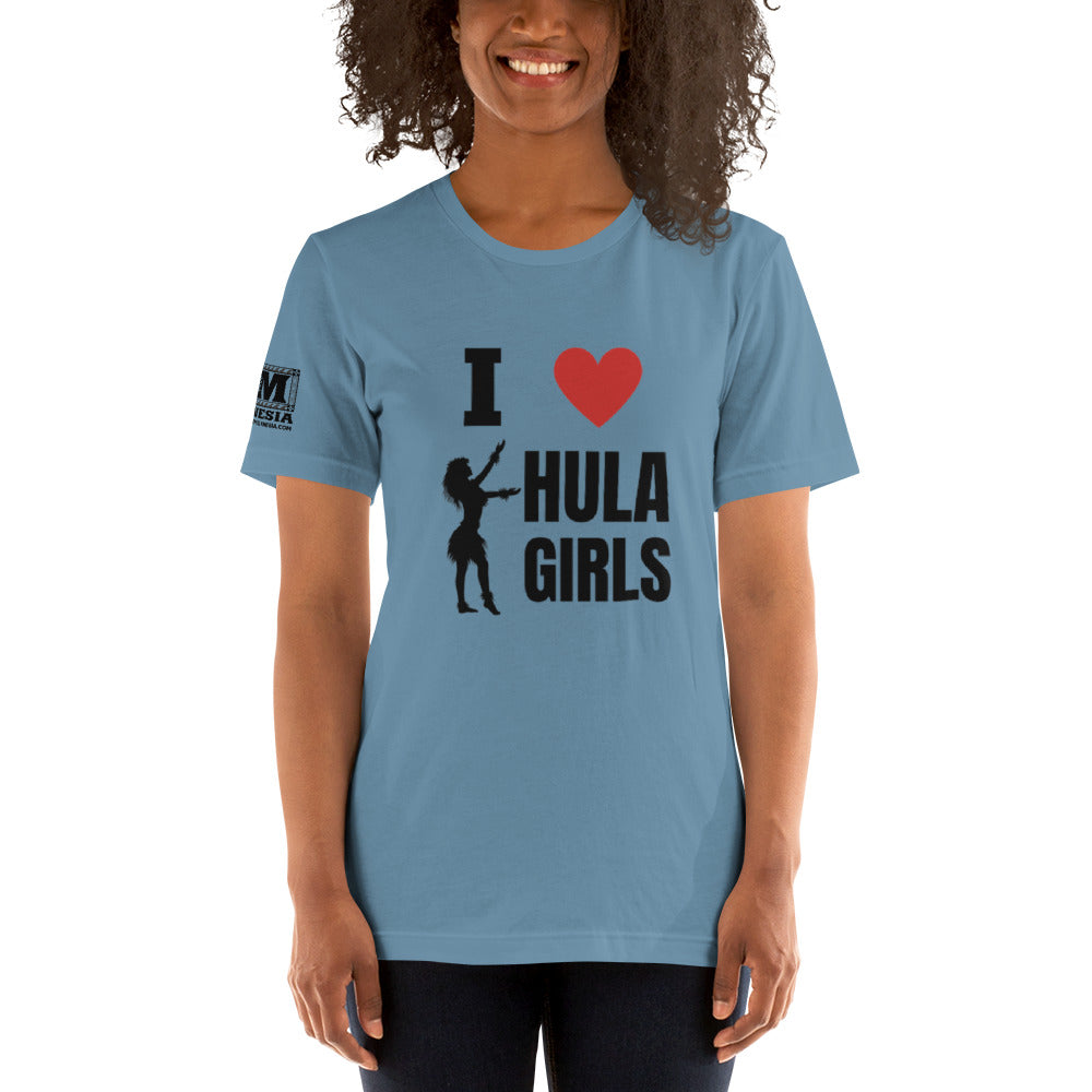 I Love Hula Girls Unisex t-shirt