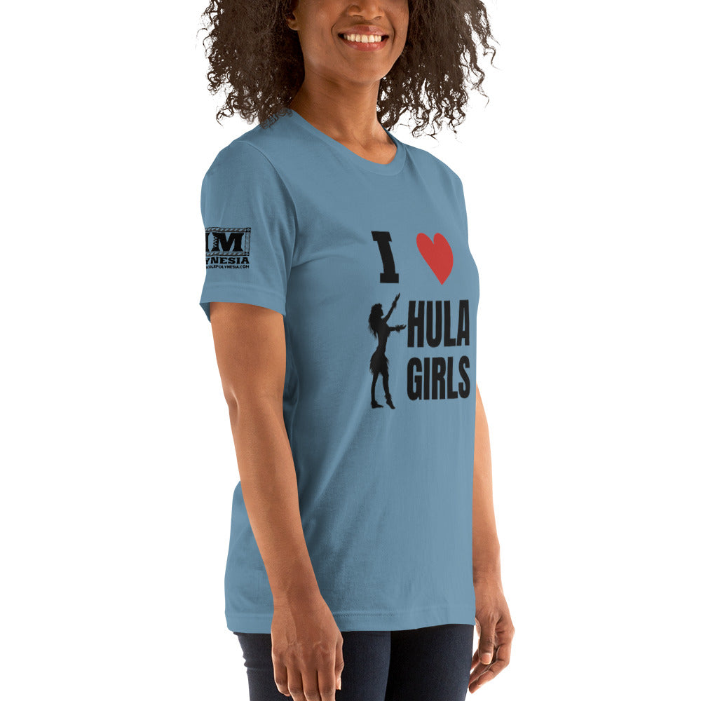 I Love Hula Girls Unisex t-shirt