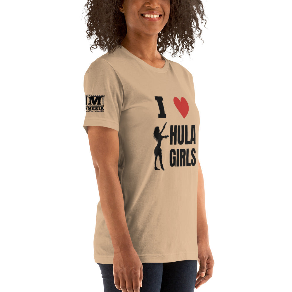 I Love Hula Girls Unisex t-shirt