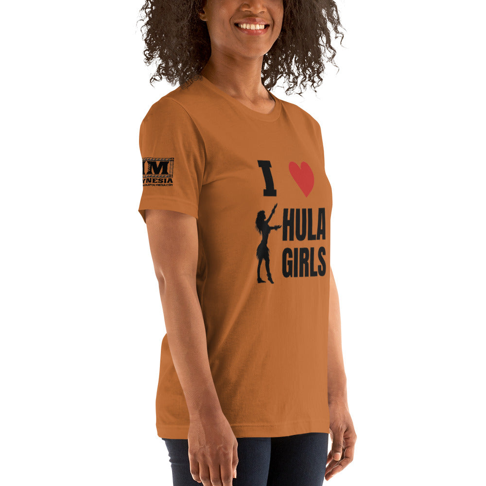 I Love Hula Girls Unisex t-shirt