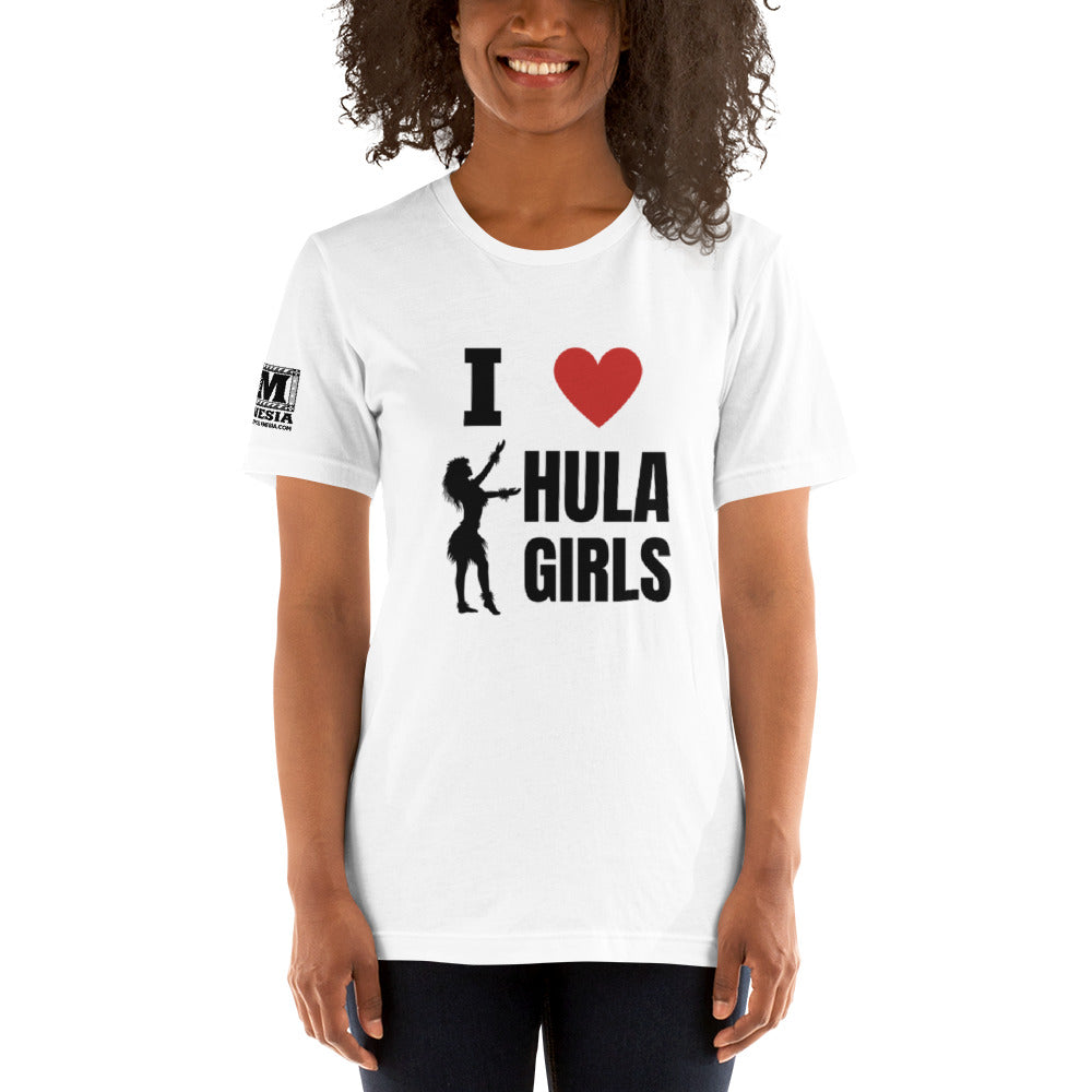 I Love Hula Girls Unisex t-shirt