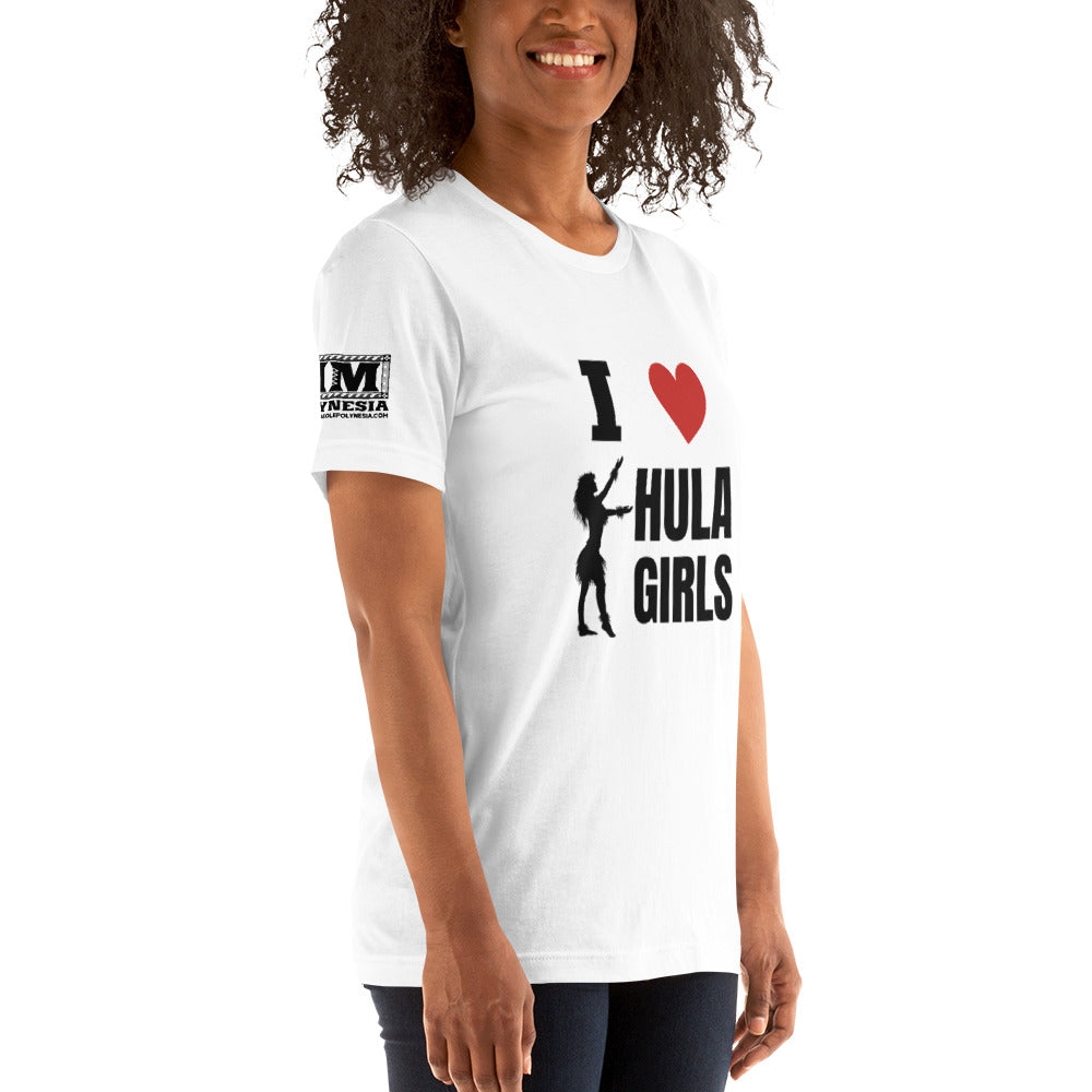 I Love Hula Girls Unisex t-shirt