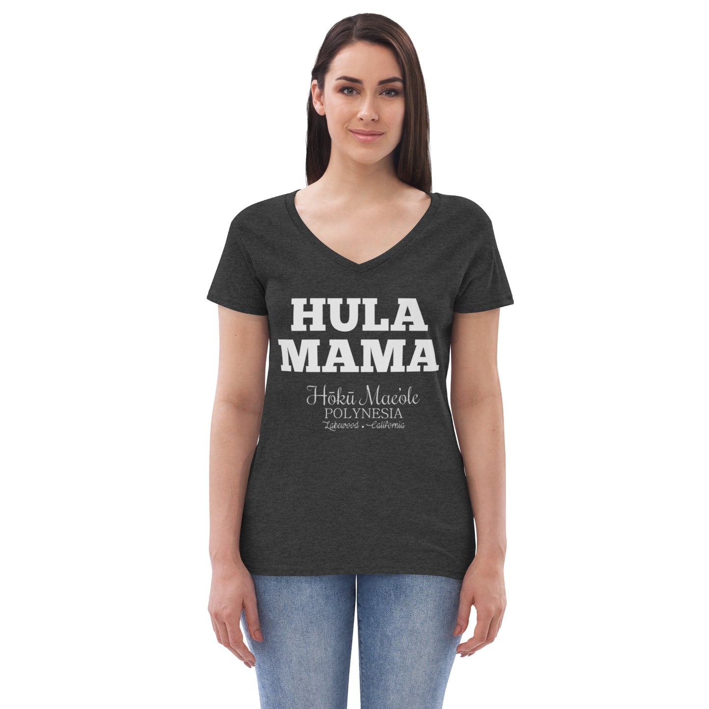 HULA MAMA - Women’s recycled v-neck t-shirt
