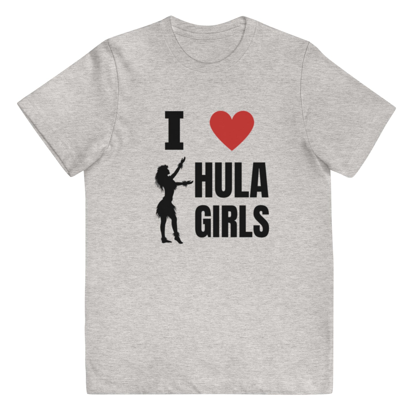 I love Hula Girls Youth jersey t-shirt