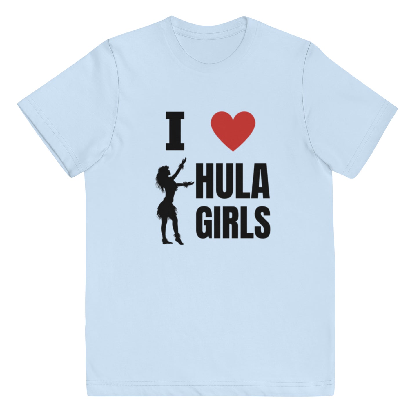 I love Hula Girls Youth jersey t-shirt