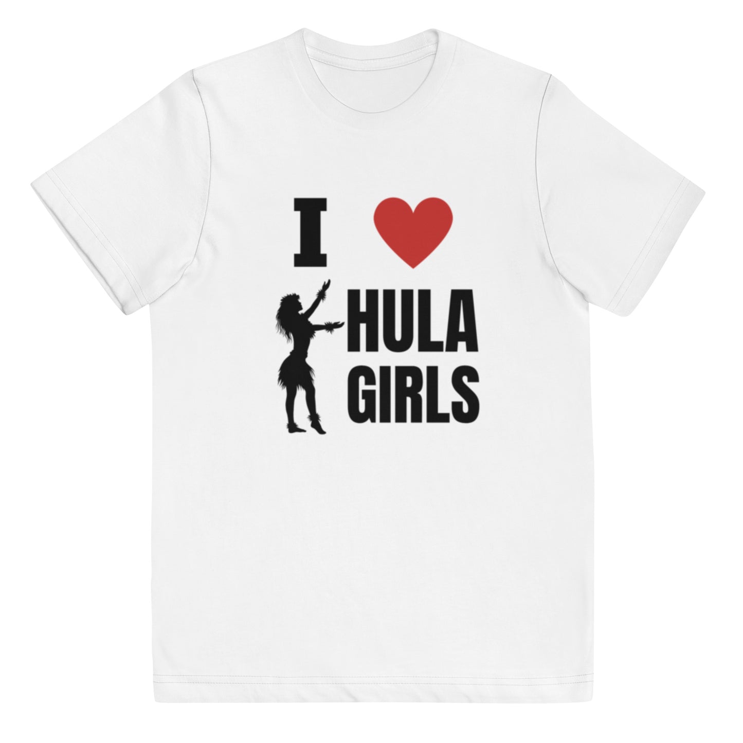 I love Hula Girls Youth jersey t-shirt